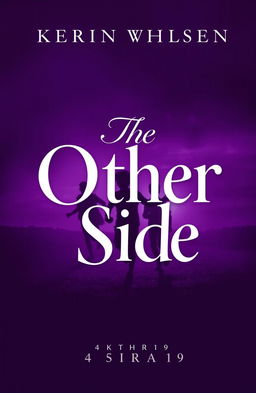 A captivating book cover design in shades of purple, featuring two young boys running in the background, conveying a sense of adventure and freedom
