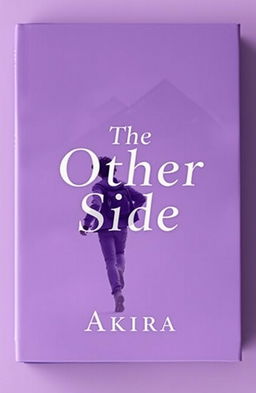 A book cover design in 4K featuring a captivating violet color scheme