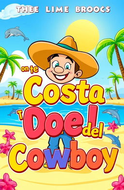An illustrated cover for a children's book titled 'The Costa del Cowboy'