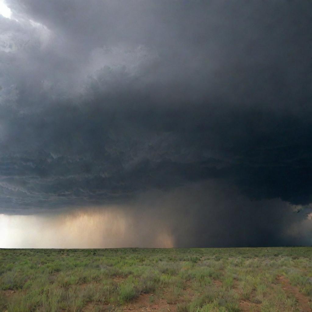 Upon Prophet Moses's passionate plea, the sky responds. Dark, pregnant clouds roll in, unleashing a torrential downpour that saturates the drought-stricken land, spawning an air of relief, renewal, and revival.