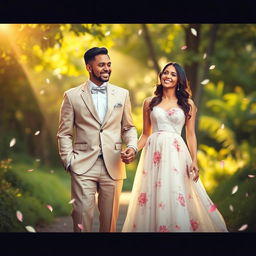 A heartfelt and divine portrait of a husband and wife depicted as 'God's Gift