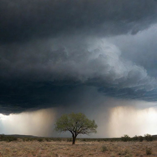 Upon Prophet Moses's passionate plea, the sky responds. Dark, pregnant clouds roll in, unleashing a torrential downpour that saturates the drought-stricken land, spawning an air of relief, renewal, and revival.