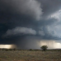 Upon Prophet Moses's passionate plea, the sky responds. Dark, pregnant clouds roll in, unleashing a torrential downpour that saturates the drought-stricken land, spawning an air of relief, renewal, and revival.