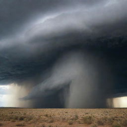 Upon Prophet Moses's passionate plea, the sky responds. Dark, pregnant clouds roll in, unleashing a torrential downpour that saturates the drought-stricken land, spawning an air of relief, renewal, and revival.