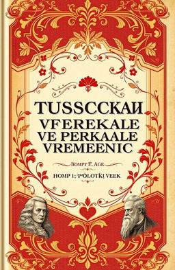 A beautifully designed book cover for a poetry collection titled 'Русская поэзия в зеркале времени: Поэмы Том 1 Золотой век'