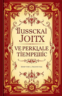 A beautifully designed book cover for a poetry collection titled 'Русская поэзия в зеркале времени: Поэмы Том 1 Золотой век'