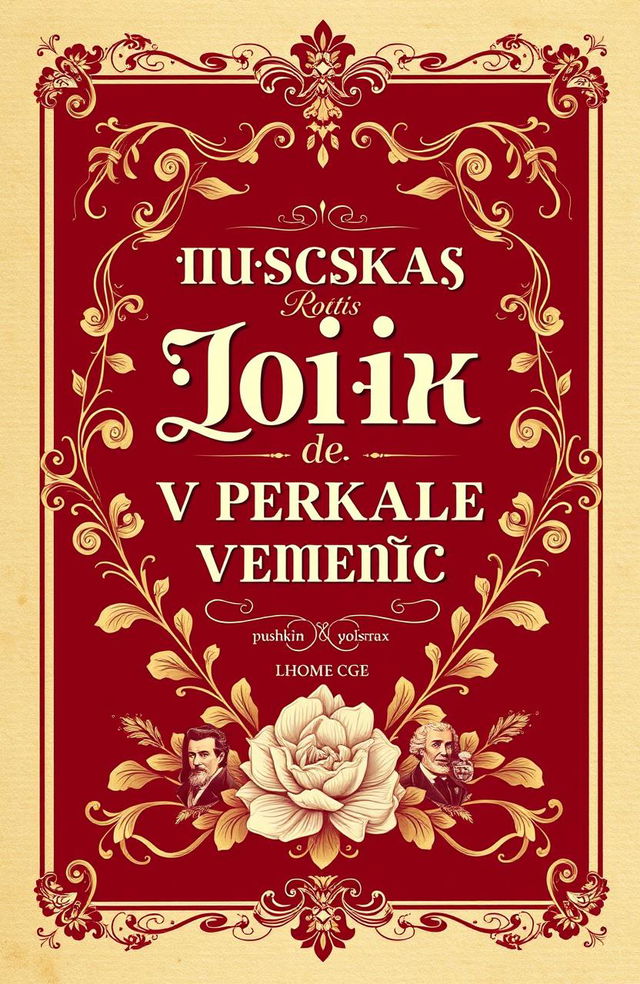 A beautifully designed book cover for a poetry collection titled 'Русская поэзия в зеркале времени: Поэмы Том 1 Золотой век'