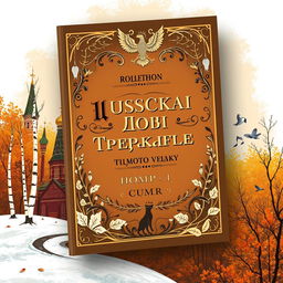A beautifully designed book cover for a poetry collection titled 'Русская поэзия в зеркале времени: Поэмы Том 1 Золотой век'