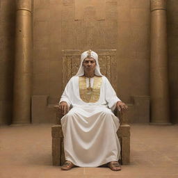 Despite the divine intervention, a living Pharaoh, comfortably seated in his grand throne room, displays an unabated arrogance, a defiance that casts an ominous shadow over the rejuvenated land.