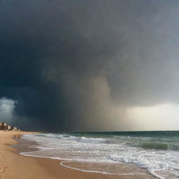 As quickly as it descended, the divine cyclone dissipates at the command of Allah. The skies clear, leaving behind a storm-ravaged Egypt etched with the consequences of defiance against divine will.