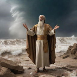 In the wake of the terrible storm, Prophet Moses seeks the Pharaoh's followers, preaching his divine message of peace, truth, and submission to Allah amidst the devastation left behind by the cyclone.