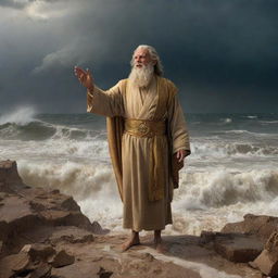 In the wake of the terrible storm, Prophet Moses seeks the Pharaoh's followers, preaching his divine message of peace, truth, and submission to Allah amidst the devastation left behind by the cyclone.