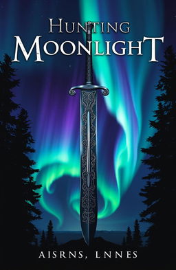 A captivating book cover for the fantasy novel 'Hunting Moonlight'