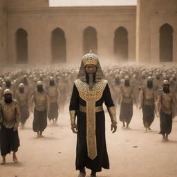 As part of the divine retribution, Allah releases a plague of lice. Panic bursts forth as the Pharaoh's followers scatter in terror, their pristine palace and cities overrun with these tiny pests.