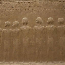 At an instant divine command, the lice infestation disappears. The surviving followers of Pharaoh, wearied by the trials, brighten up, their faces flushed with relief and joy at this unexpected, divine relief.