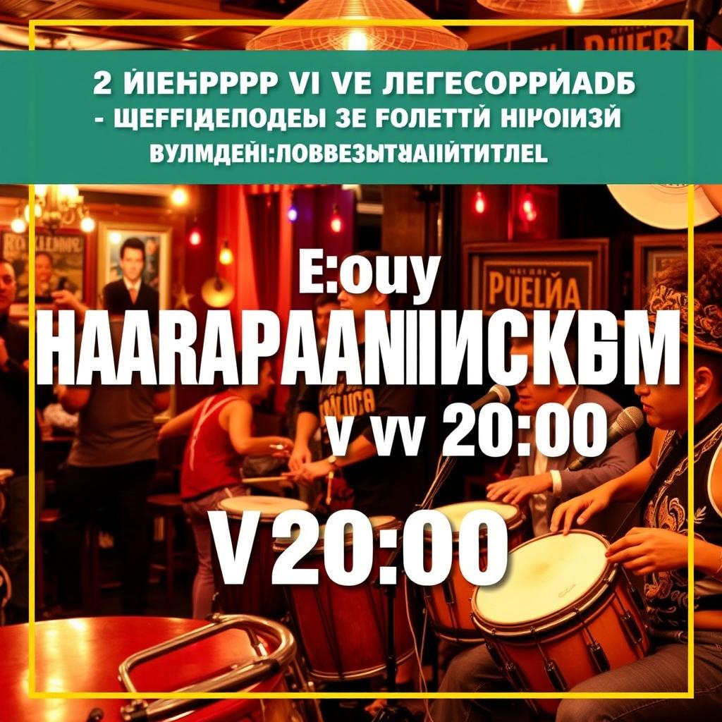 A vibrant and eye-catching poster for an event, featuring the following details prominently: "2 ноября в ресторане Раф Паэлия, выступает Шоу Барабанщиком +2 в 20:00"