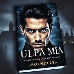 A captivating book cover for 'CULPA MIA' by Mercedes, featuring a dramatic photograph that symbolizes a tumultuous love story