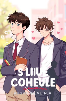 A softly blurred background depicting a high school and college campus setting, with a dreamy quality in soft pastels