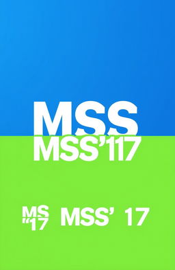 A modern and sleek logo design featuring the text 'MSS'17'