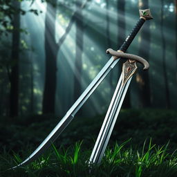 An intricately designed two-handed sword named 'Sly Snake