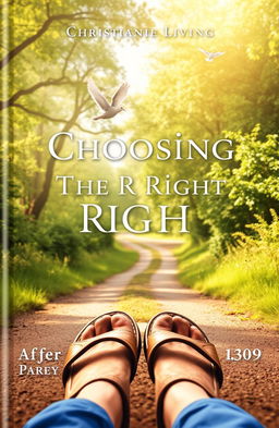 A beautifully designed cover for a Christian living book titled "Choosing The Right Path"