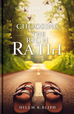 A beautifully designed cover for a Christian living book titled "Choosing The Right Path"