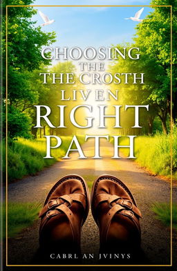 A beautifully designed cover for a Christian living book titled "Choosing The Right Path"