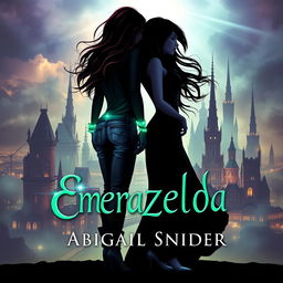 A captivating fantasy book cover titled "Emerazelda" by Abigail Snider