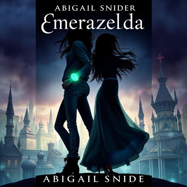 A captivating fantasy book cover titled "Emerazelda" by Abigail Snider