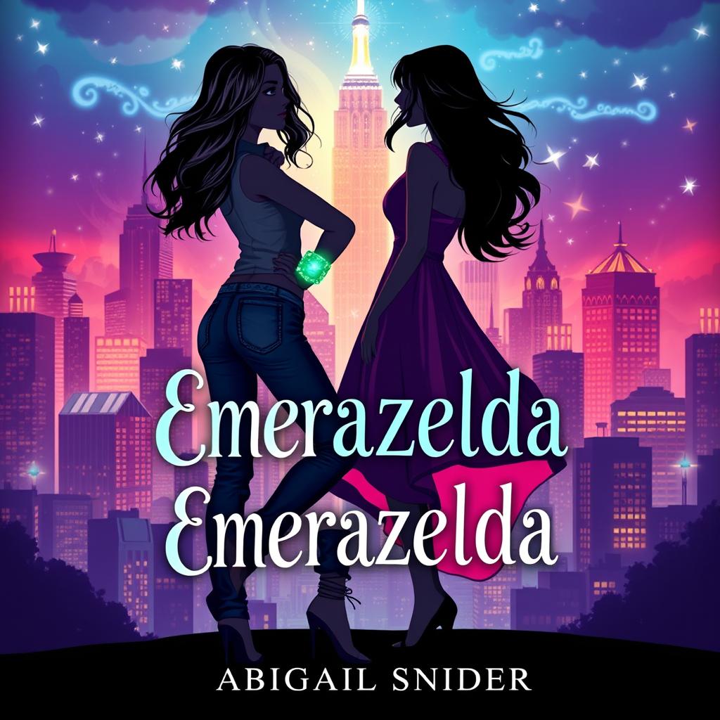 A stunning fantasy book cover titled "Emerazelda" by Abigail Snider