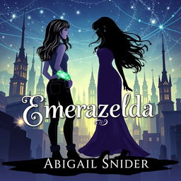 A stunning fantasy book cover titled "Emerazelda" by Abigail Snider