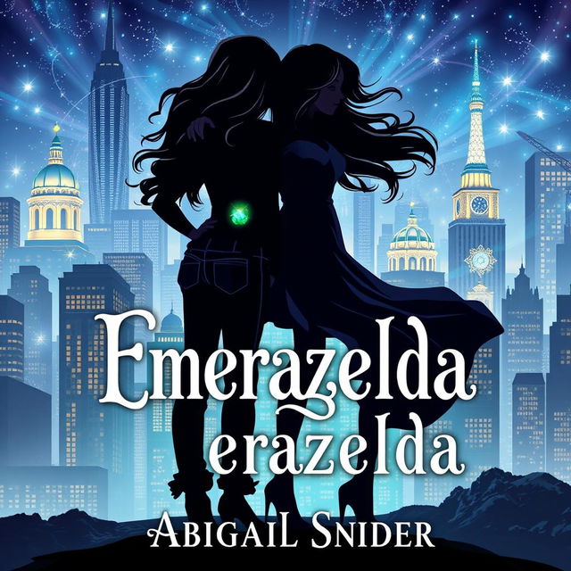 An enchanting fantasy book cover titled "Emerazelda" by Abigail Snider