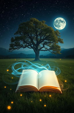 An ethereal and mystical scene capturing the essence of 'The Unwritten Story'