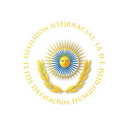 A professional logo design featuring the emblem of Argentina at the center with the sun and blue-and-white elements clearly displayed