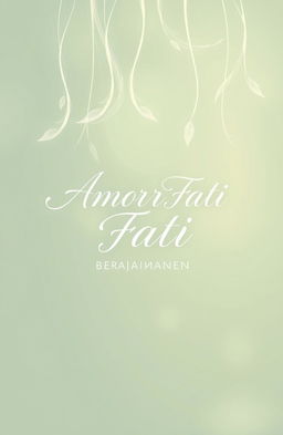 A serene and poetic illustration featuring gently falling kapuk randu (silk floss) with a smooth transparency effect, creating a light and flowing movement