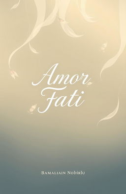 A serene and poetic illustration featuring gently falling kapuk randu (silk floss) with a smooth transparency effect, creating a light and flowing movement