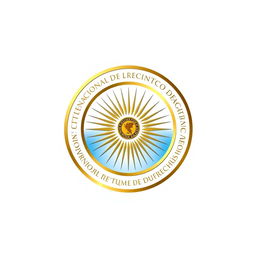 Create a professional logo featuring the emblem of Argentina at the center