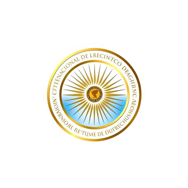 Create a professional logo featuring the emblem of Argentina at the center