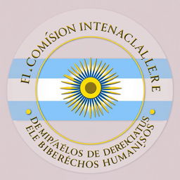 Create a professional logo featuring the emblem of Argentina at the center