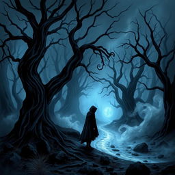 An enchanting and intriguing adult book cover design, illustrated in a captivating style that evokes a sense of mystery and thrill