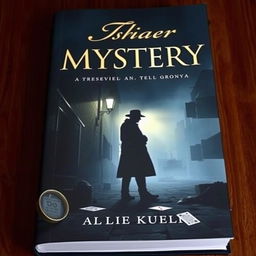 A captivating book cover design that embodies the essence of a mystery story