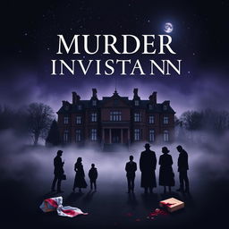 A stunning book cover design that encapsulates the mystery of a murder investigation involving a large family