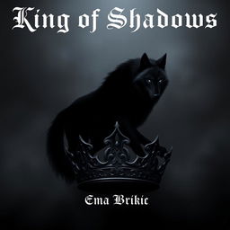 A digital artwork featuring the title 'King of Shadows' prominently displayed at the top in an ornate and bold font