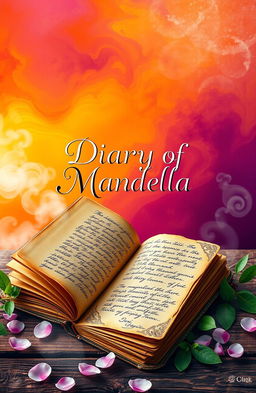 An imaginative cover art for a fictional book titled 'Diary of Mandella'