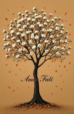 A large cotton tree with gently falling leaves, symbolizing the vulnerability of life and the process of letting go of things we cannot control