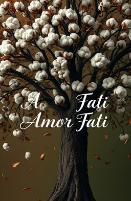 A large cotton tree with soft, white kapok falling gently from its branches, symbolizing the vulnerability of life and the process of letting go of things beyond our control