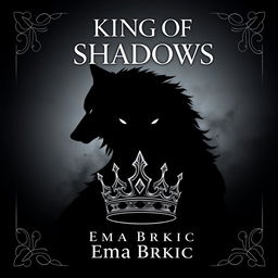 A striking book cover design showcasing the title 'King of Shadows' at the top in a bold, dramatic font that captures the essence of fantasy