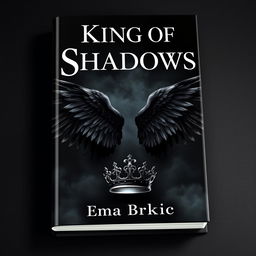 A stunning book cover design featuring the title 'King of Shadows' at the top in a bold, elegant font that exudes a sense of mystery and enchantment