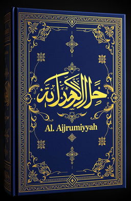 A beautifully designed book cover for the classical text 'Al-Ajrumiyyah'
