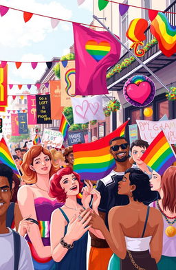 A visually striking illustration symbolizing the profound impact of LGBT rights and culture in society